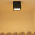 Square cordless wall light for indoor use BOX 8