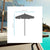 Macramé parasol BINIBECA for outdoor use ø210x229cm