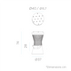 Pack x1 bar Sicilia + x2 Round high stool Corfu 74