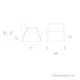 Pack x1 Tarida Tab Speaker Table + x2 Tarida Sit Seats (with armrests)