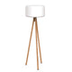 Design floor lamp with wooden legs Chloe 140