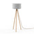 Design floor lamp with wooden legs Chloe 140