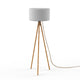 Design floor lamp with wooden legs Chloe 140