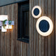 WALLY DISK round wall light with solar charge
