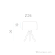 TABLE LAMP CHLOE 35