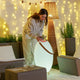 Illuminated bottle rack with speaker Apolo