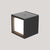 Square cordless wall light for indoor use BOX 8