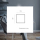 Square cordless wall light for indoor use BOX 8