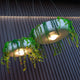 Round hanging planter with cordless lighting ELBA 59