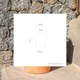 Round pot GERBERA 45