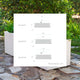 Square pot JARA 100 x 35
