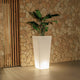 Tall planter with light MELISA 50