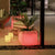 Square pot with light NARCISO 50