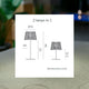 SOLAR-CHARGED TABLE LAMP OKINAWA TABLE