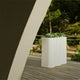 Rectangular pot with light  PALMERA