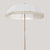 White vintage parasol with fringes ø175 x 250 cm