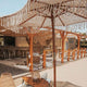 Macramé parasol BINIBECA for outdoor use ø210x229cm