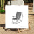 STRIPED FOLDING CHAIR  - AGUABLAVA