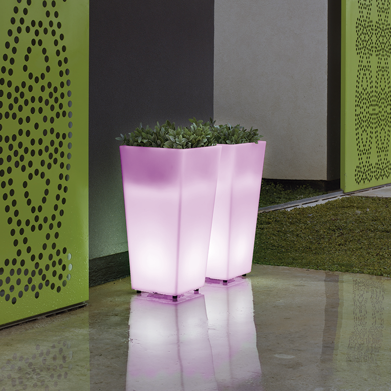 light up plant pots Lighted pot MELISA 30