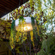Round hanging planter with cordless lighting ELBA 39