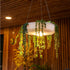 Round hanging planter with cordless lighting ELBA 39