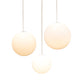 SPHERICAL PENDANT LAMP WITH RECHARGEABLE BATTERY PIANETA