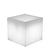 Square pot with light NARCISO 50